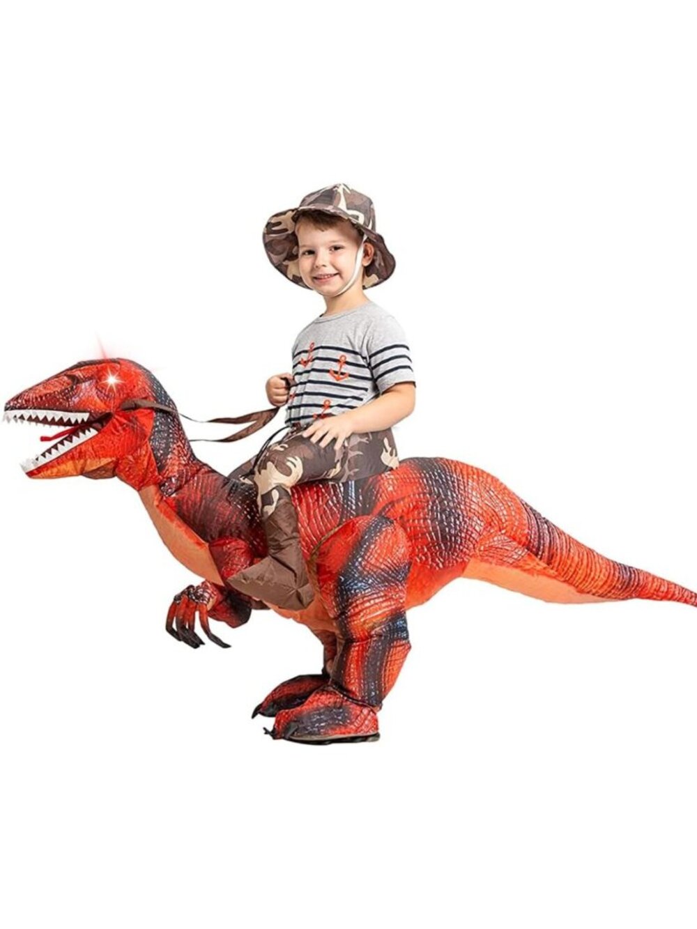 Inflatable Dinosaur Costume for Kids - Funny Halloween Party Cosplay Outfit
